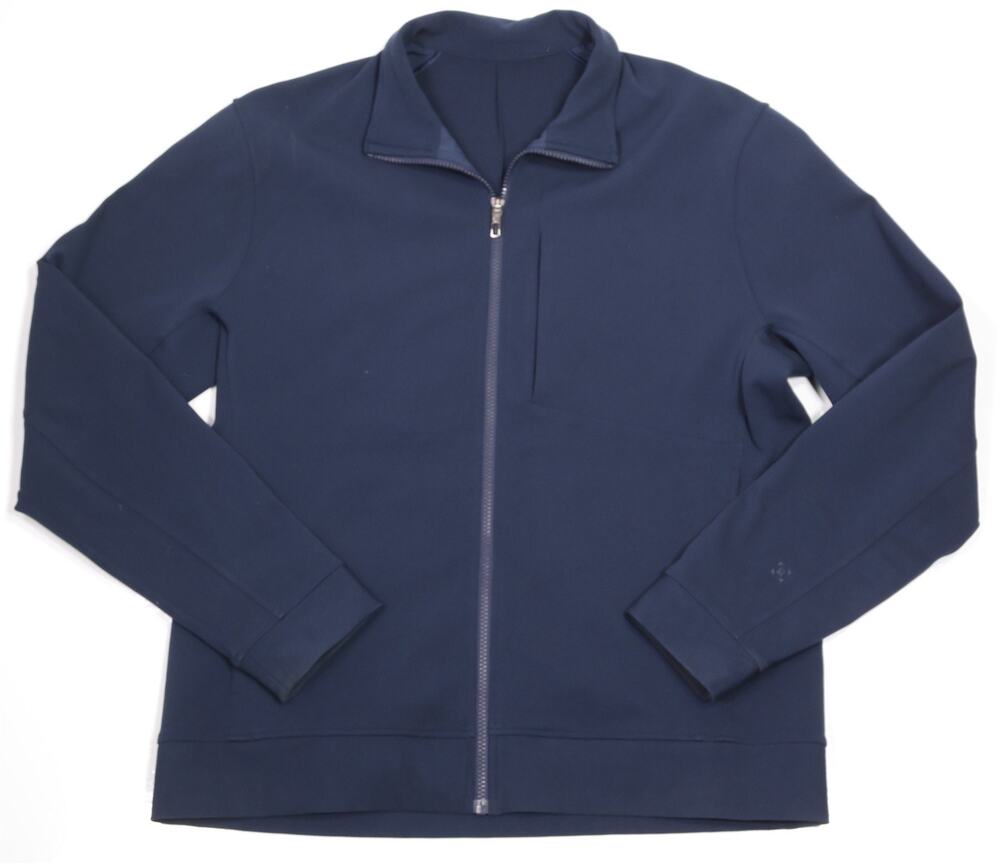 Lululemon Mens Navy Blue Sojourn Full Zip Track Windbreaker Jacket XL